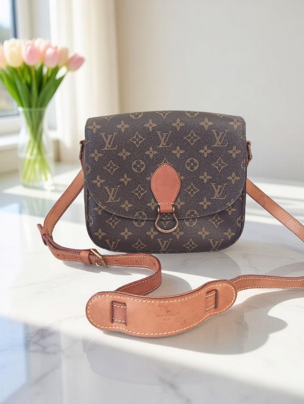 Louis Vuitton Saint Cloud GM Monogram Crossbody Vintage 1998 ✨ COA - Picture 2 of 16
